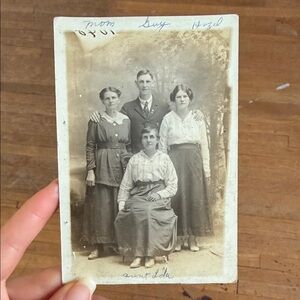 Antique Family Portrait Photograph